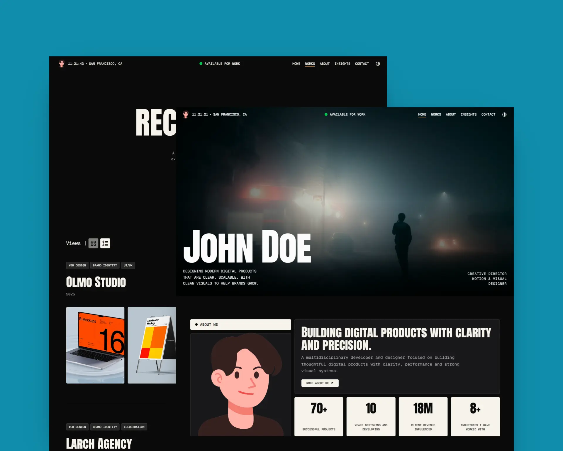 Screenshot of servicefolio