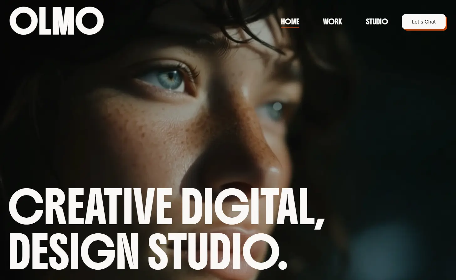 Screenshot of Olmo Studio website